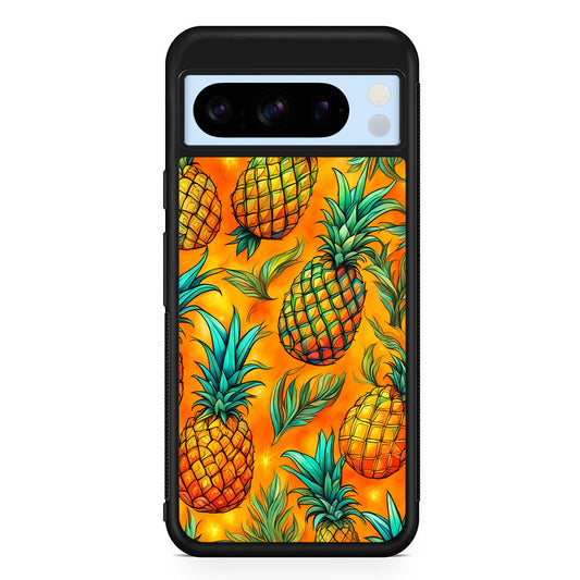 Pineapple Tropical Fruits Google Pixel 8 Pro Case | Slim Rubber Case for Google Pixel 8 Pro