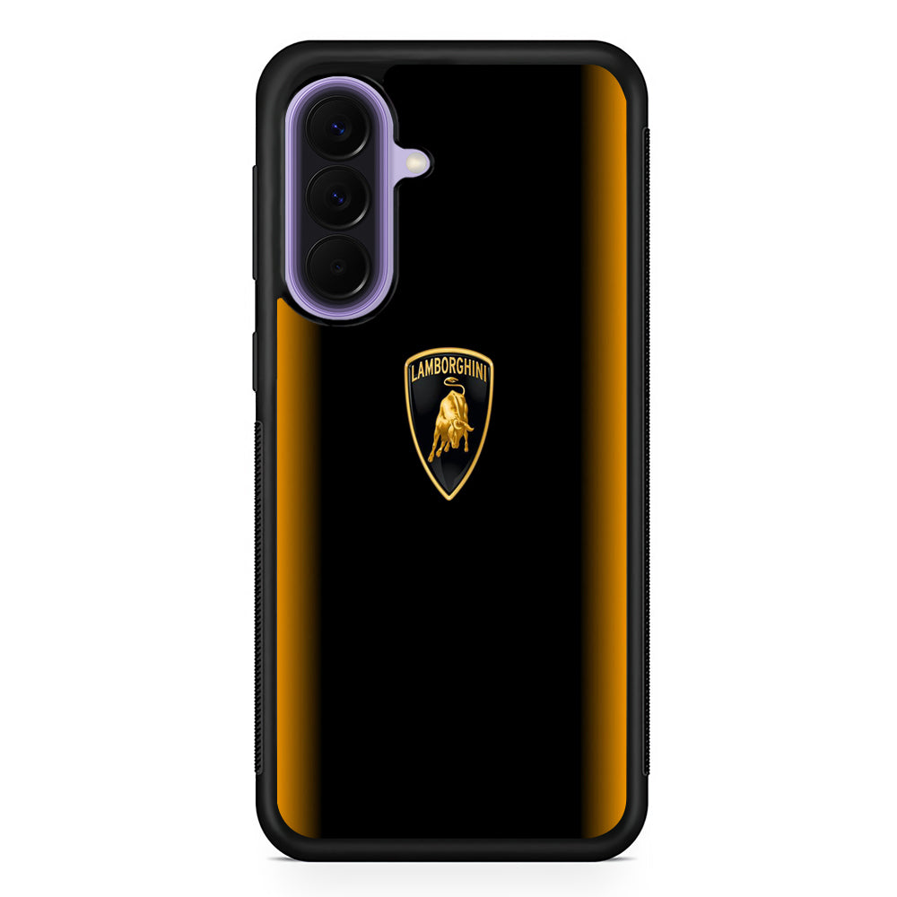 Lamborghini Stripe Gold Samsung Galaxy A57 Case | Slim Samsung Galaxy A57 Rubber Case