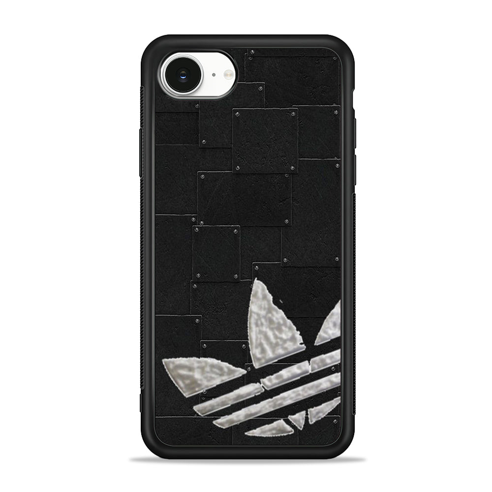 Adidas Metal Skin Logo iPhone 16e Case - Slim Silicone Case
