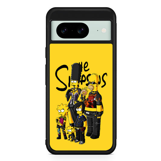 Simpsons Rock n' Roll Family Google Pixel 8 Case | Durable Protective Cover for Google Pixel 8