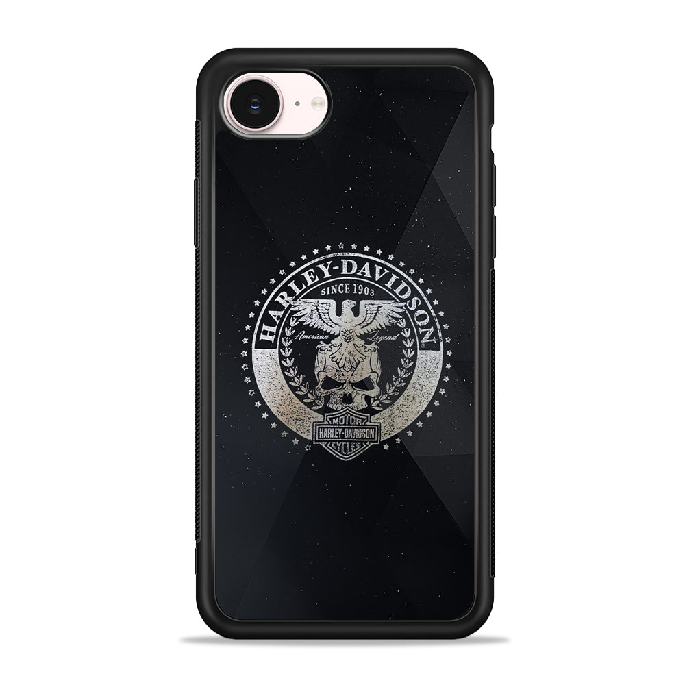 Harley Davidson Silver Emblem iPhone 17e Case - Silicone Case