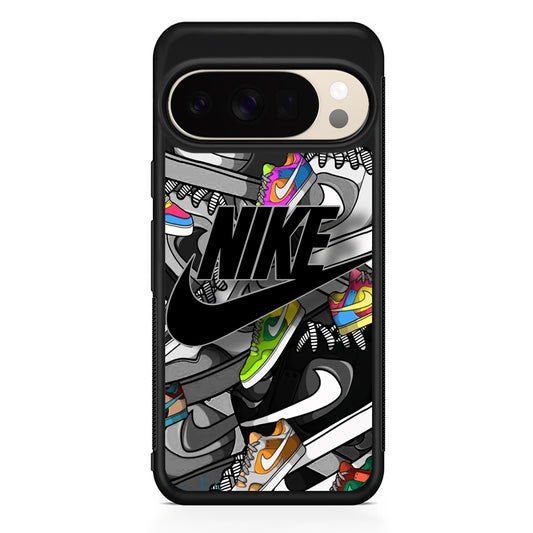 Nike Collection Shoes Black Logo Google Pixel 10 Pro XL Case | Durable Google Pixel 10 Pro XL Cover
