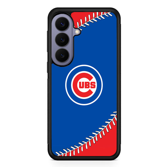 MLB Chicago Cubs Ball Samsung Galaxy S26 Case | Durable Rubber Case for Samsung Galaxy S26