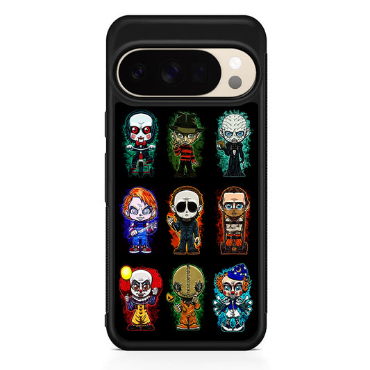 Scary Movie Horror Chibi Google Pixel 10 Pro XL Case | Slim Google Pixel 10 Pro XL Protective Case