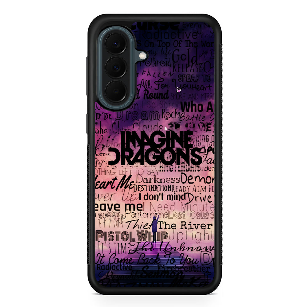 Imagine Dragons Poster Art Samsung Galaxy A37 Case | Samsung Galaxy A37 Rubber Phone Case