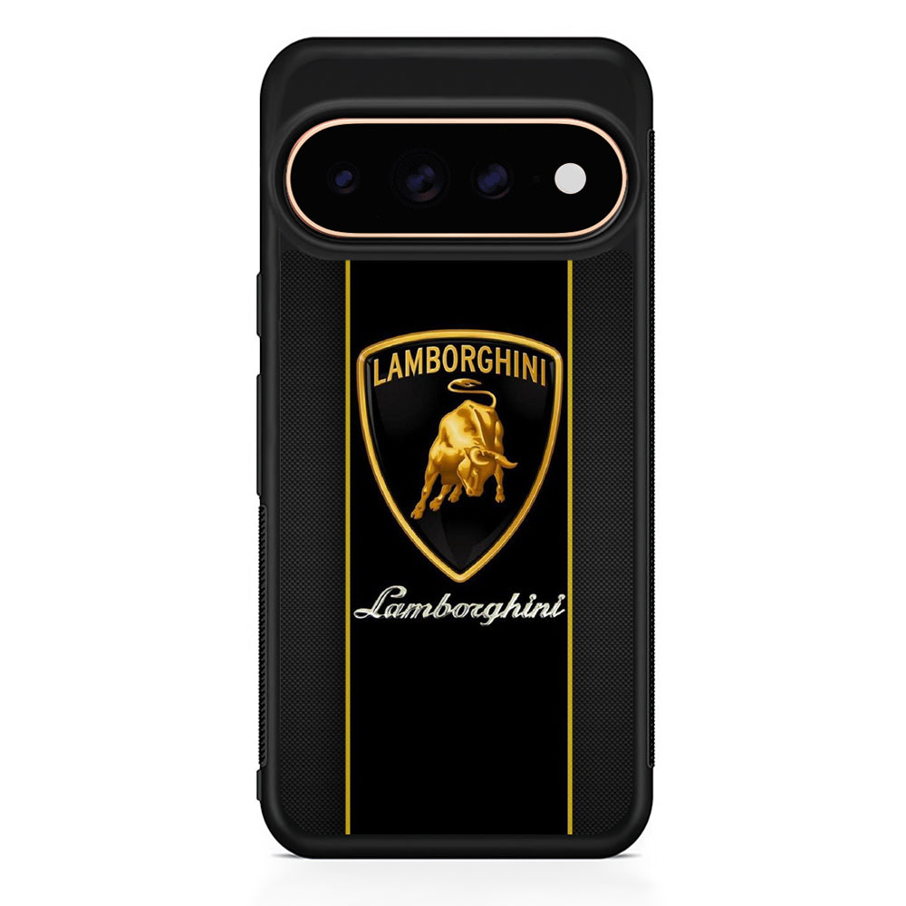 Lamborghini Carbon Stripe Gold Google Pixel 11 Pro Case - Stylish Protective Phone Case