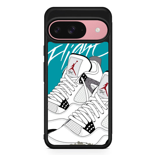 Air Jordan The White Shoes Google Pixel 9 Case | Google Pixel 9 Protective Rubber Case