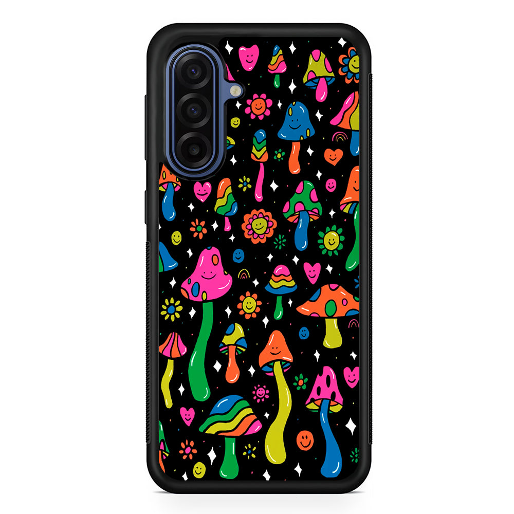 Various Mushrooms Smile Colorful Samsung Galaxy A17 Case | Slim Protective Phone Cover