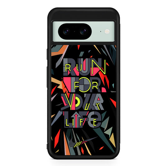 Nike Run for Life Google Pixel 8 Case | Slim Rubber Case for Google Pixel 8