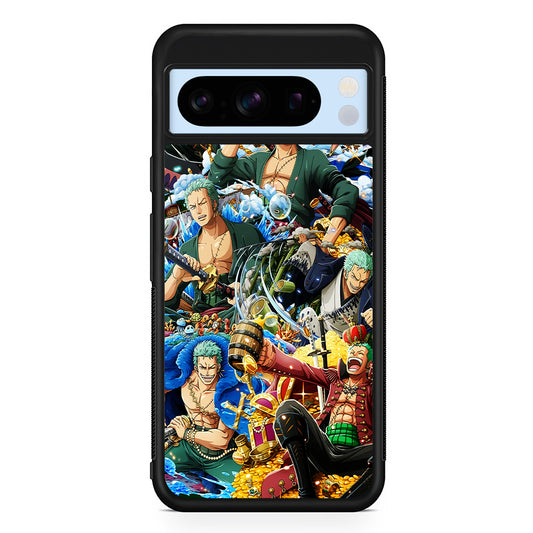 One Piece Roronoa Zoro Aesthetic Google Pixel 8 Pro Case | Slim Rubber Case for Google Pixel 8 Pro
