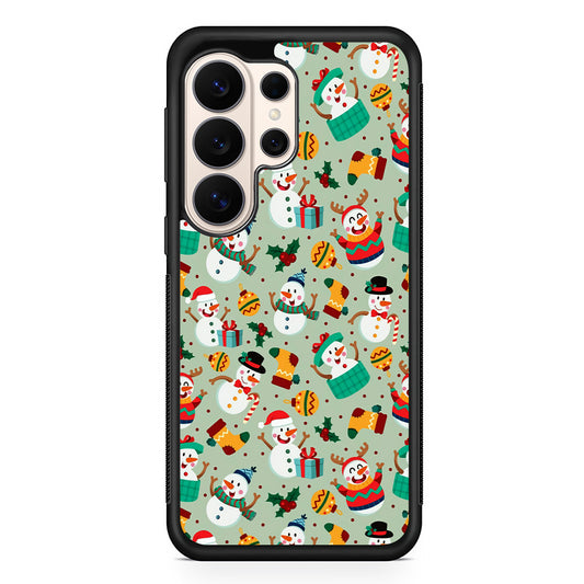 Snowman Cartoon Christmas Pattern Samsung Galaxy S26 Ultra Case | Slim Protective Case for Samsung Galaxy S26 Ultra