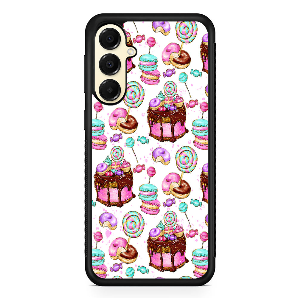 Delicious Donuts Cakes Candy Samsung Galaxy A16 Case | Slim Rubber Samsung Galaxy A16 Case
