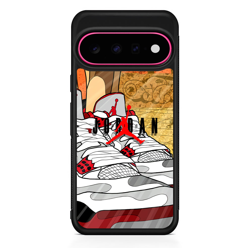 Air Jordan The Cartoon Shoes Google Pixel 11 Case - Stylish Protective Phone Case