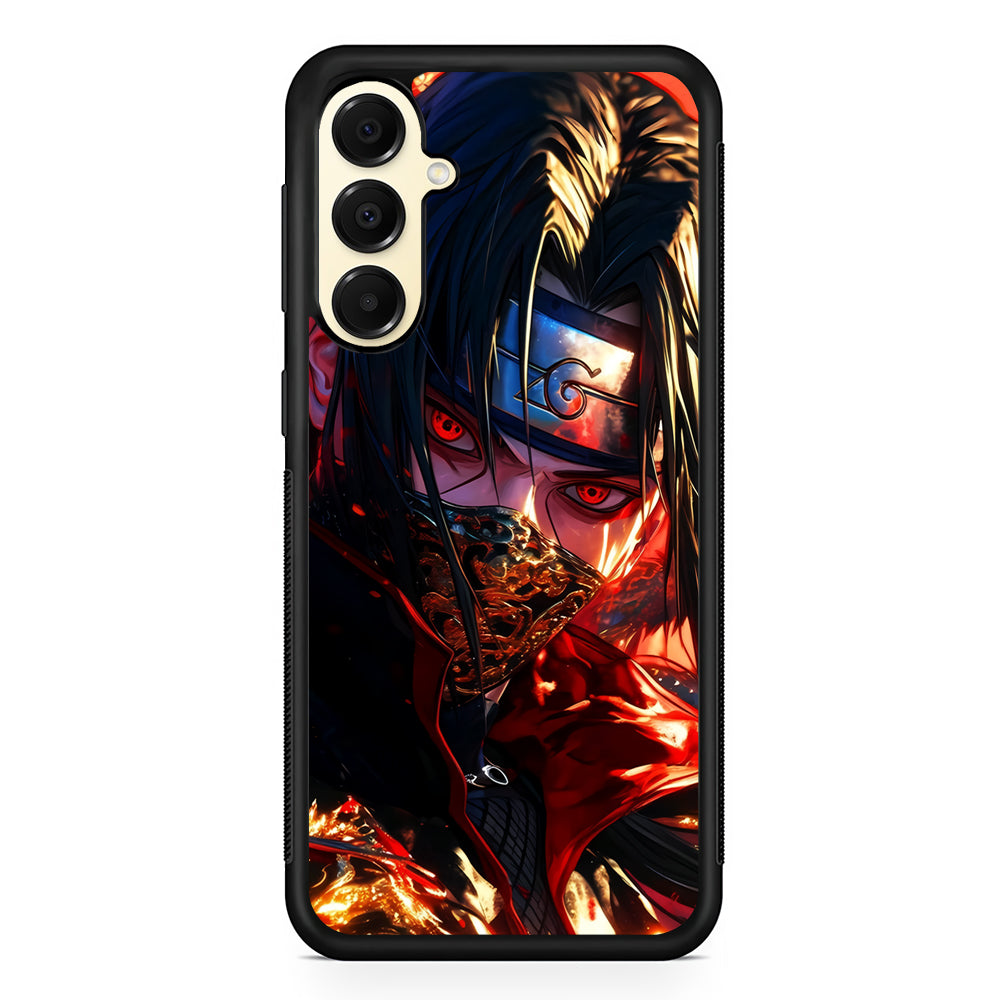 Itachi Uchiha Using a Mask Samsung Galaxy A16 Case | Slim Rubber Samsung Galaxy A16 Case
