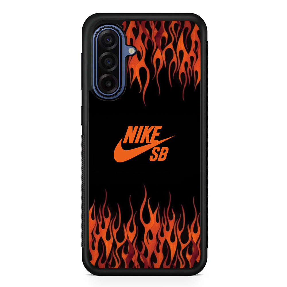 Nike Flame Fire SB Samsung Galaxy A17 Case | Samsung Galaxy A17 Protective Rubber Case