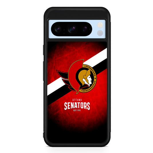 NHL Ottawa Senators Team Google Pixel 8 Pro Case | Slim Rubber Case for Google Pixel 8 Pro