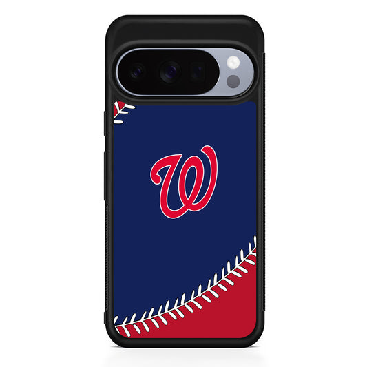 MLB Washington Nationals Logo Google Pixel 10 Pro Case | Slim Google Pixel 10 Pro Rubber Case