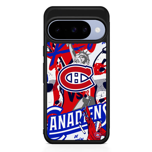 NHL Montreal Canadiens Rangers Google Pixel 10 Case | Google Pixel 10 Rubber Protective Case