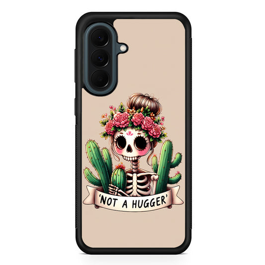 Girly Not A Hugger Samsung Galaxy A37 Case | Samsung Galaxy A37 Rubber Phone Case