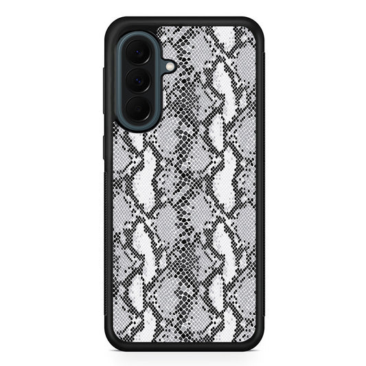 White Snake Skin Pattern Samsung Galaxy A37 Case | Samsung Galaxy A37 Rubber Phone Case