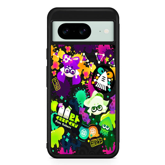 Splatoon Squid Graffiti Google Pixel 8 Case | Durable Protective Cover for Google Pixel 8