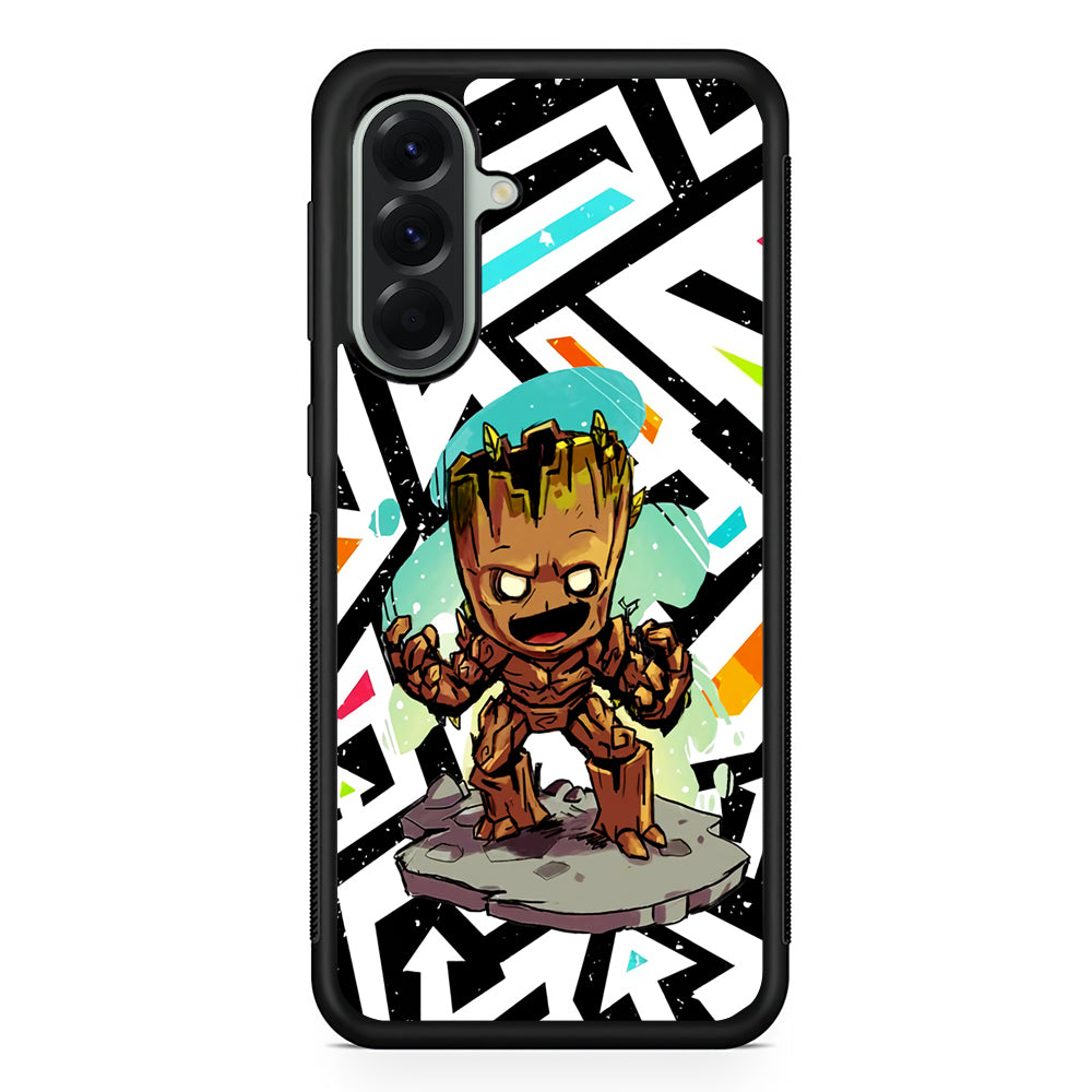 Groot Scream Power Samsung Galaxy A56 Case | Samsung Galaxy A56 Protective Rubber Case
