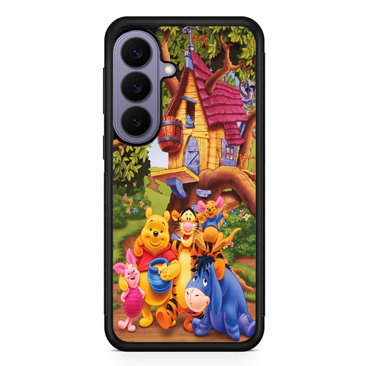 Winnie The Pooh Family Character Samsung Galaxy S26 Case | Durable Rubber Case for Samsung Galaxy S26