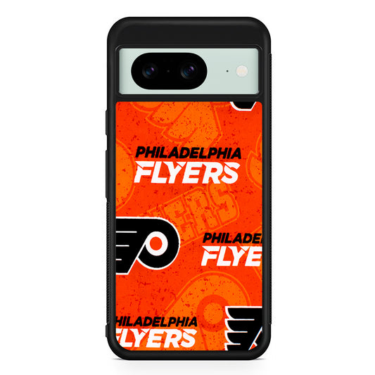 NHL Philadelphia Flyers Pattern Google Pixel 8 Case | Durable Protective Cover for Google Pixel 8