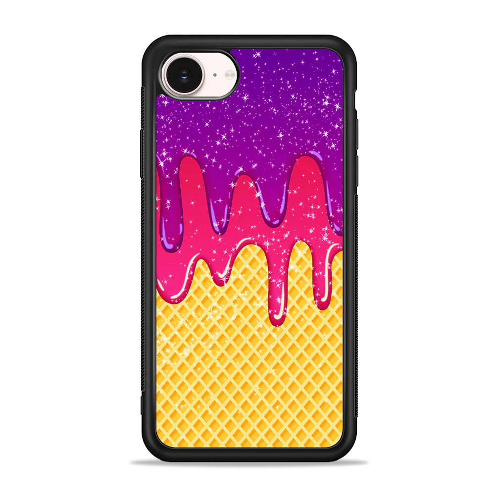 Melted Ice Cream and A Waffle iPhone 17e Case - Silicone Case