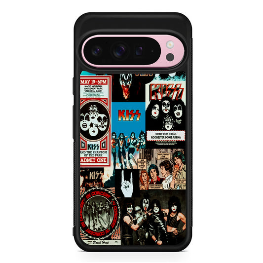 Kiss Band Collage Poster Google Pixel 9 Pro XL Case | Protective Cover