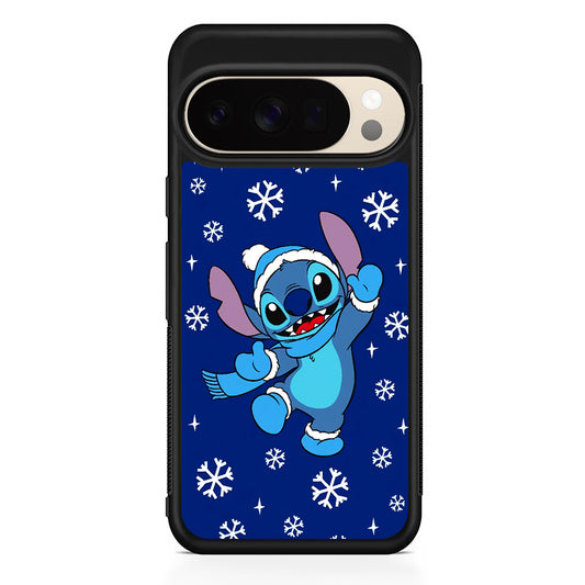 Stitch Navy Winter Google Pixel 10 Pro XL Case | Slim Google Pixel 10 Pro XL Protective Case