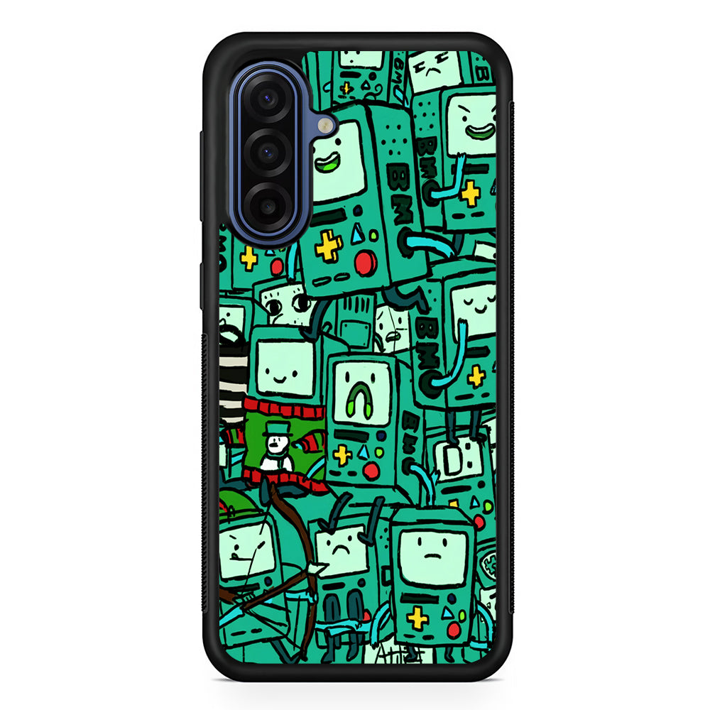 Adventure Time BMO Pattern Samsung Galaxy A17 Case | Slim Protective Phone Cover