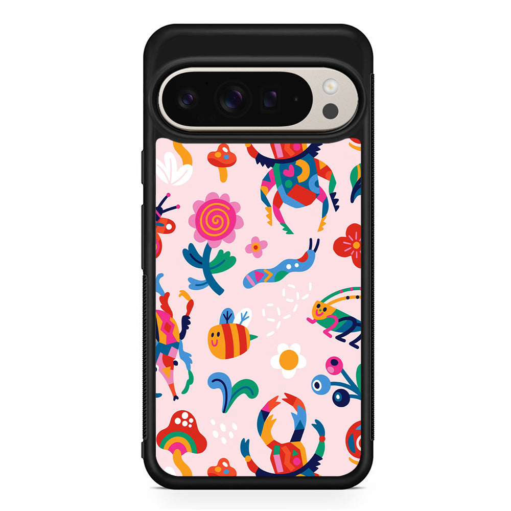 Bug Cartoon Aesthetic Google Pixel 9 Pro Case | Slim Protective Cover