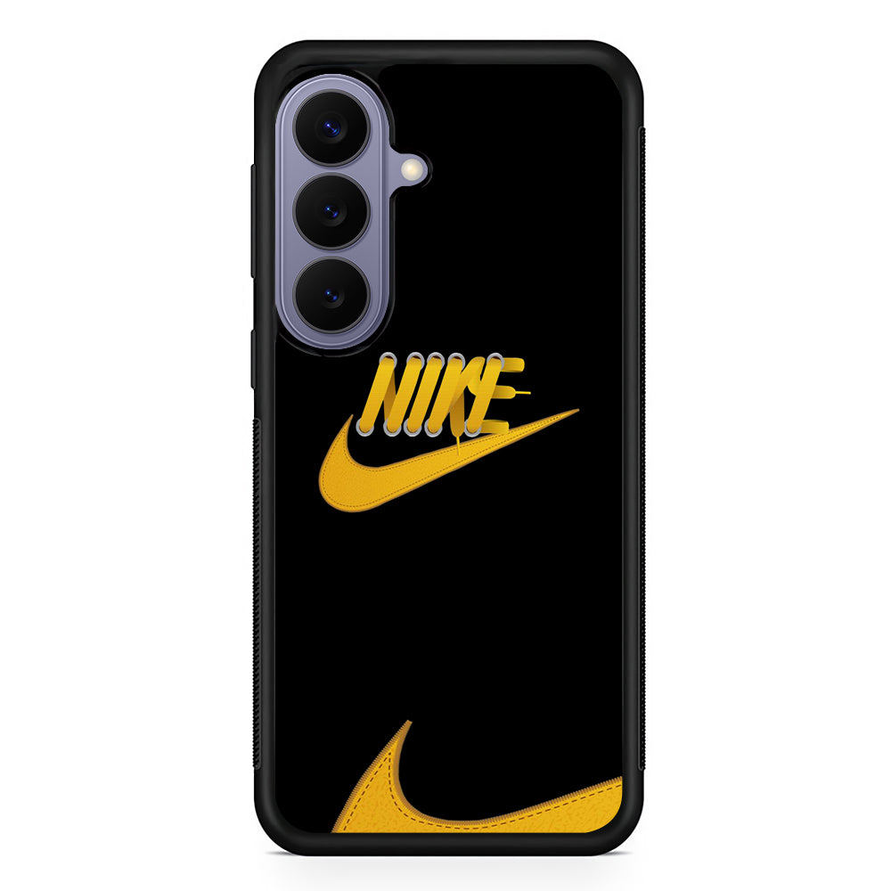 Nike Yellow Shoelace Samsung Galaxy S26 Case | Lightweight Samsung Galaxy S26 Phone Case