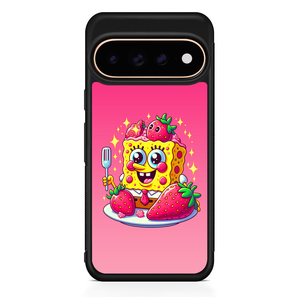 SpongeBob Eating Strawberry Google Pixel 11 Pro Case - Stylish Protective Phone Case