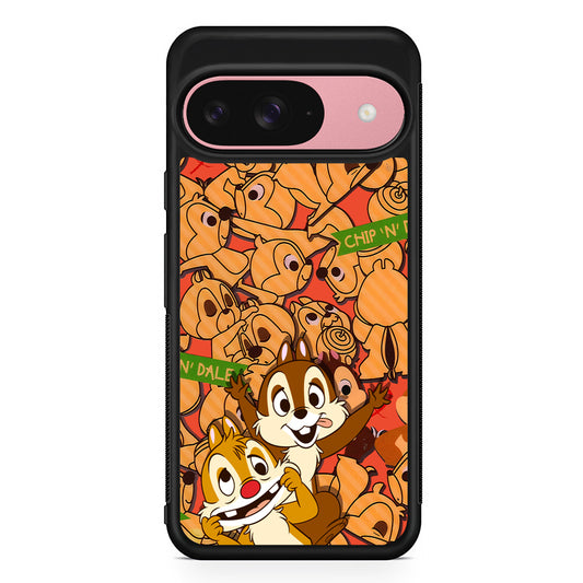 Chip N Dale Face of The Day Google Pixel 9 Case | Google Pixel 9 Protective Rubber Case