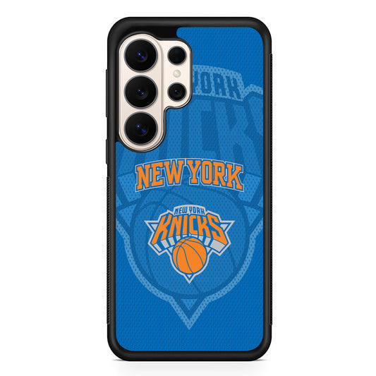 NBA New York Knicks Blue Patern Samsung Galaxy S26 Ultra Case | Slim Protective Case for Samsung Galaxy S26 Ultra