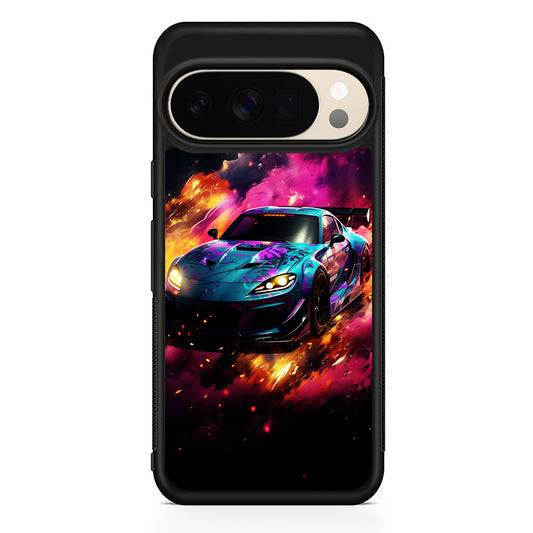 Car City Drift Smoke Google Pixel 10 Pro XL Case | Slim Google Pixel 10 Pro XL Protective Case