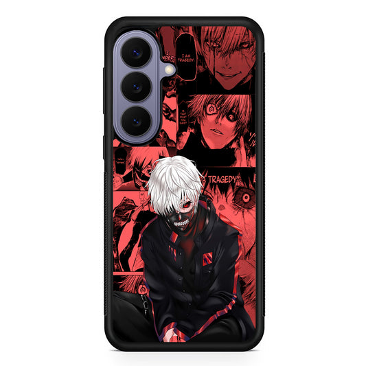 Tokyo Ghoul Ken Kaneki Comic Samsung Galaxy S26 Case | Durable Rubber Case for Samsung Galaxy S26