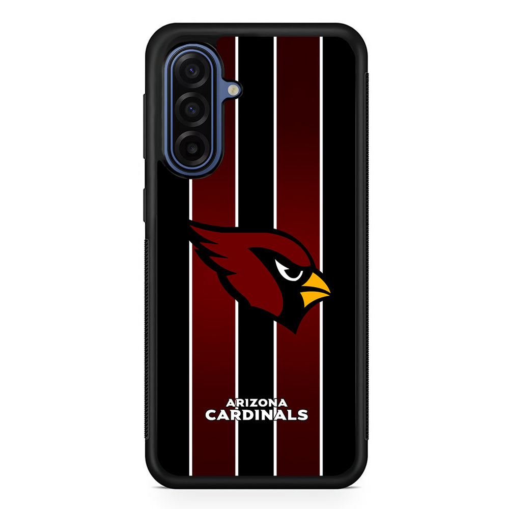 NFL Arizona Cardinals Strike Line Samsung Galaxy A17 Case | Slim Protective Phone Cover