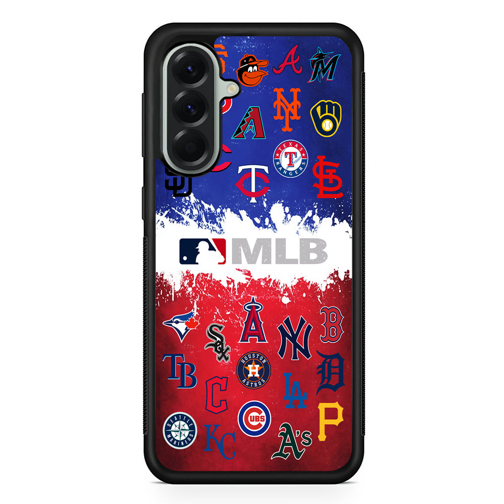 All MLB Teams Collection Samsung Galaxy A56 Case | Samsung Galaxy A56 Protective Rubber Case