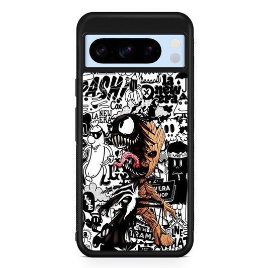 Groot x Venom Fusion Mode Google Pixel 8 Pro Case | Slim Rubber Case for Google Pixel 8 Pro