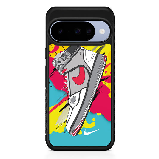 Nike Vibes of Swanky Google Pixel 10 Case | Google Pixel 10 Rubber Protective Case