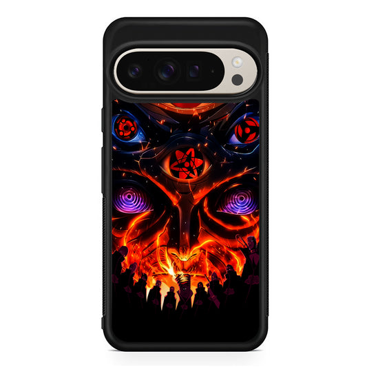 Naruto Akatsuki Clan Eyes Google Pixel 9 Pro Case | Slim Protective Cover