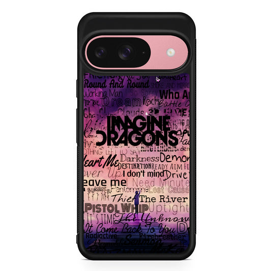 Imagine Dragons Poster Art Google Pixel 9 Case | Google Pixel 9 Protective Rubber Case