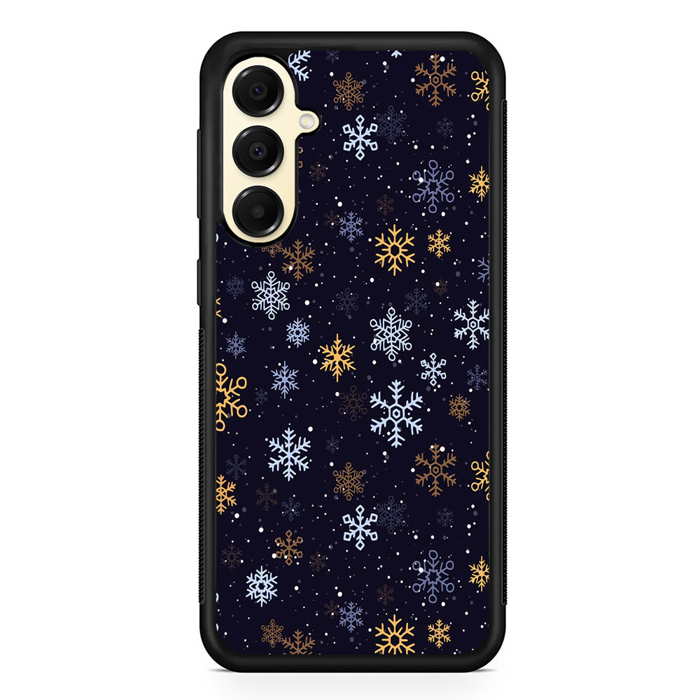 Dark Blue Yellow Winter Samsung Galaxy A16 Case | Slim Rubber Samsung Galaxy A16 Case
