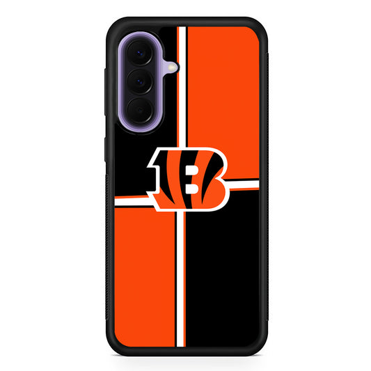 NFL Cincinnati Bengals Logo Samsung Galaxy A57 Case | Slim Samsung Galaxy A57 Rubber Case
