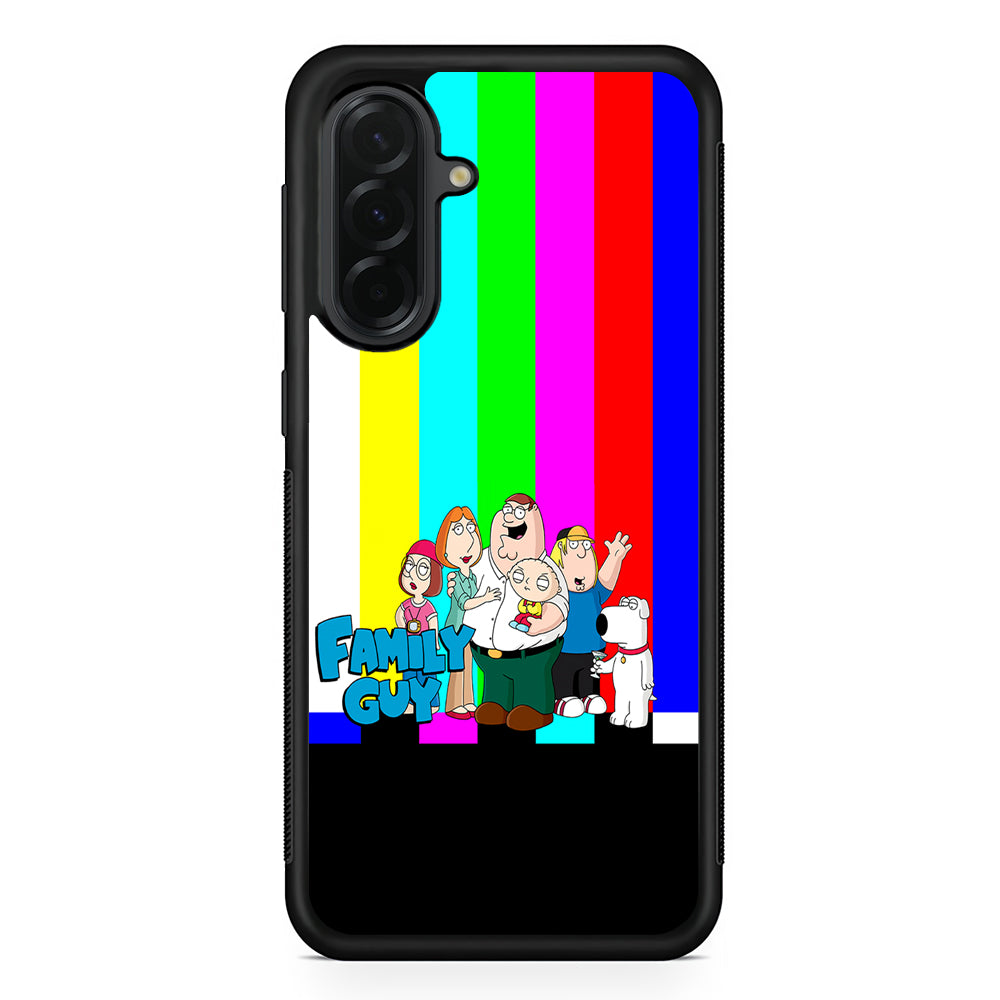 Family Guy Colorful Samsung Galaxy A36 Case | Protective Rubber Cover