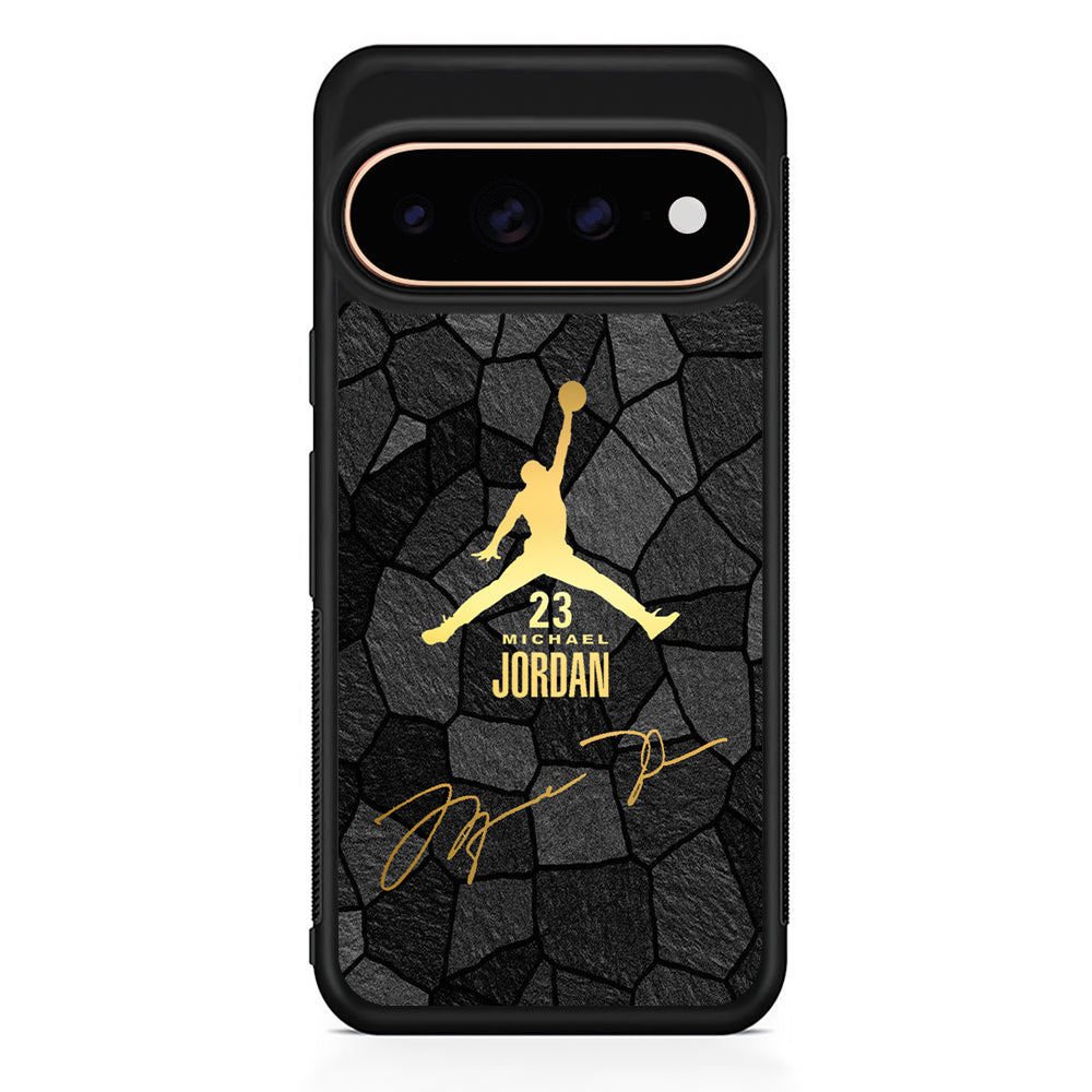 Air Jordan Golden Silhouette Google Pixel 11 Pro Case - Stylish Protective Phone Case