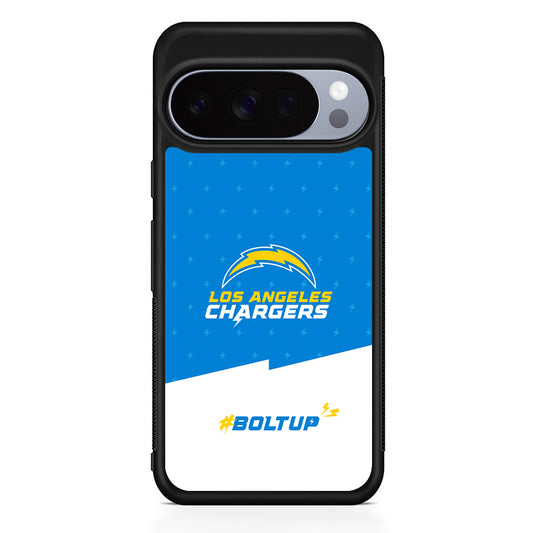 NFL Los Angeles Chargers Pattern Google Pixel 10 Pro Case | Slim Google Pixel 10 Pro Rubber Case